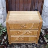 Rattan chest of drawers