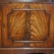 Pair of Open Low Bookcases in Flamed Mahogany