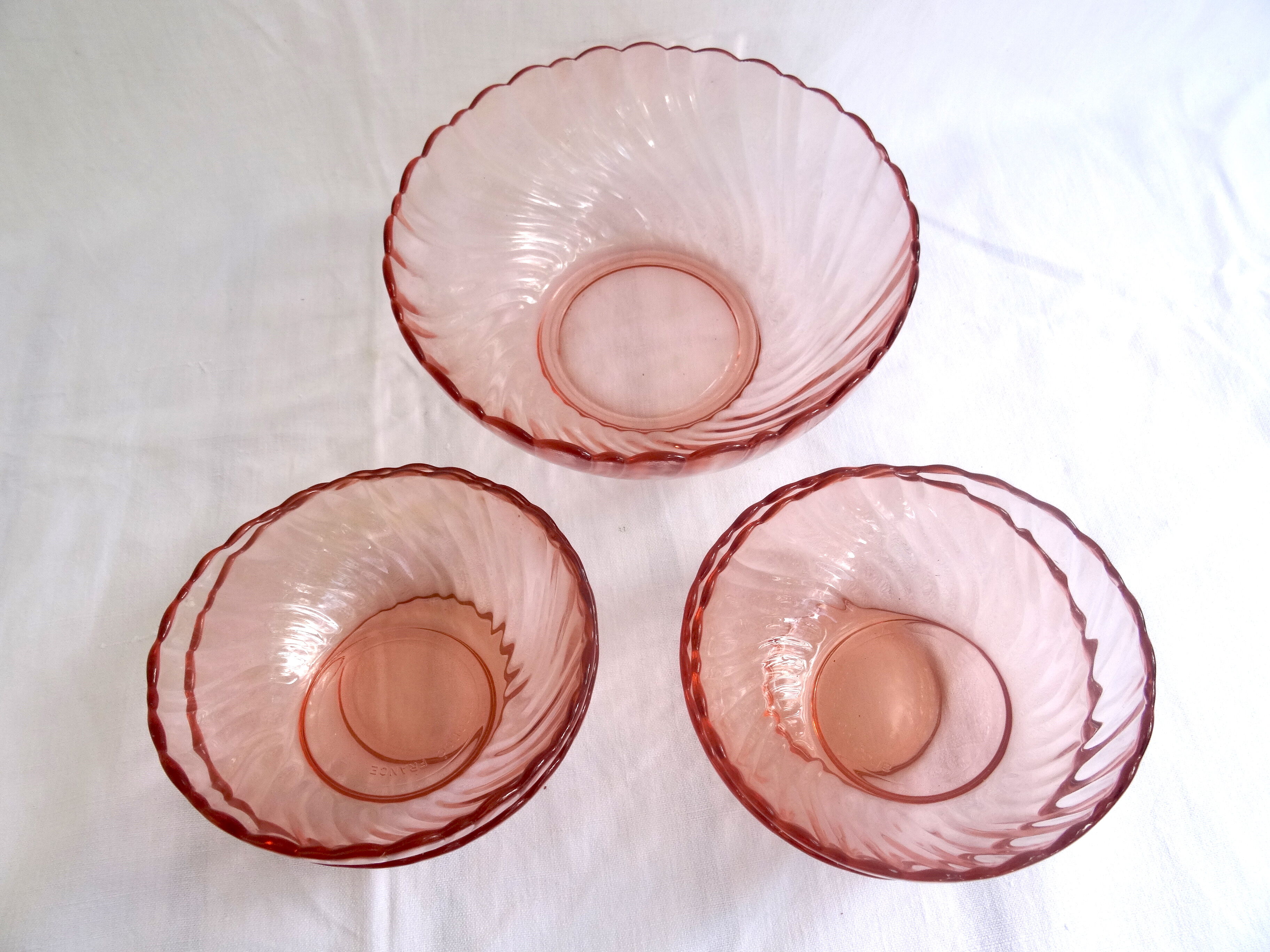 Saladier & 4 rosaline bowls