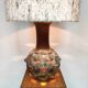 Vintage ceramic table lamp 1960 'Artichoke'