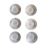 6 hollow plates porcelain Limoges