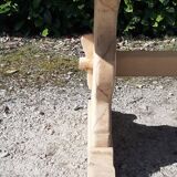 Monastery table oak raw wood white