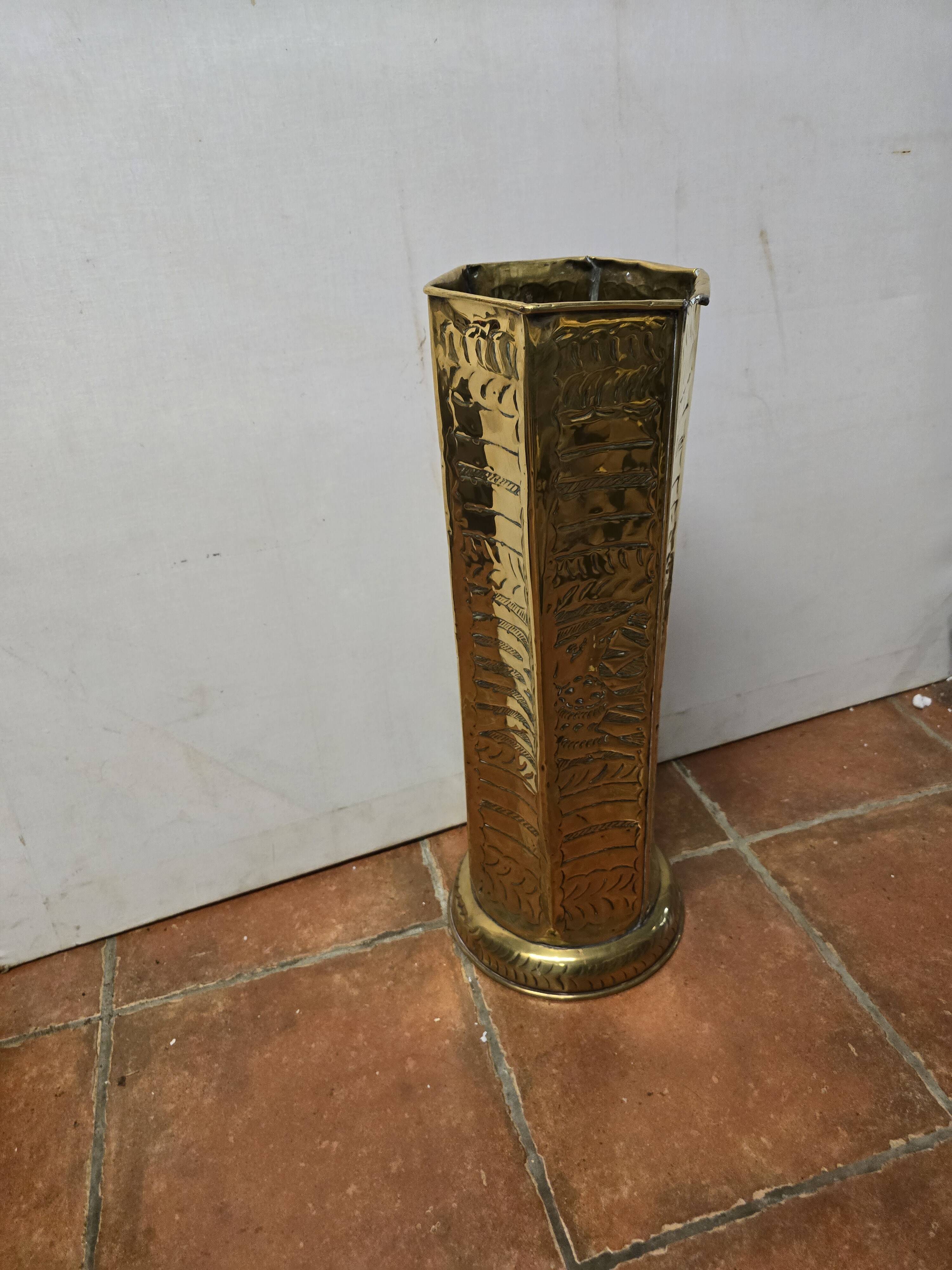 Copper umbrella stand