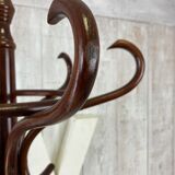Curved wood coat racks