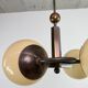 Czechoslovak rondocubist / Geometric Art Deco pendant lamp