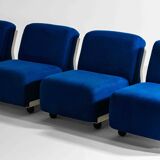 Modular "Amanta 24" sofa by Mario Bellini in premium cobalt blue, Italy 1975