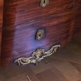 Commode en acajou époque transition estampillée D L Ancellet et poinçon de jurande