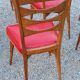 Set of 6 vintage Scandinavian style chairs from the 50s