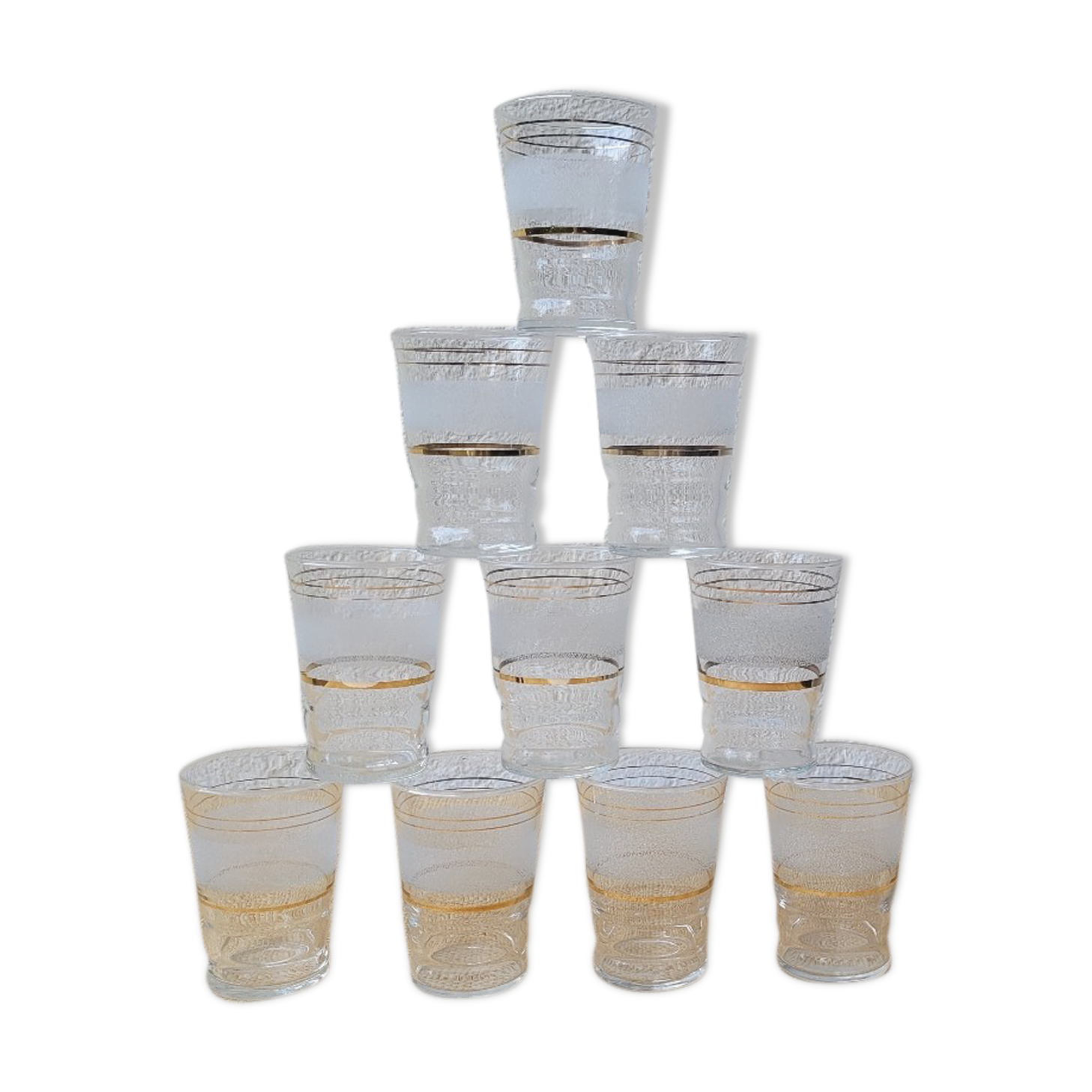 10 granite glasses 50's