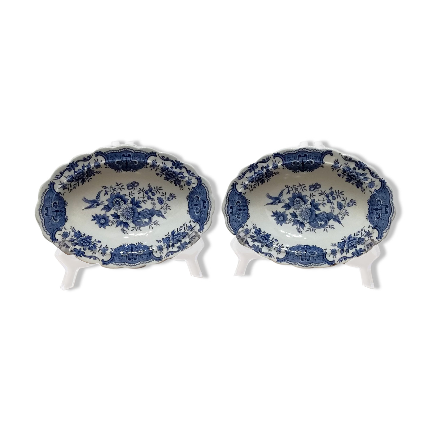 Pair of Raviers in English Earthenware Ridgway
