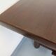 Brutalist rectangular dining table by Georges Robert in pine wood.