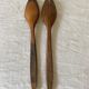 Olive wood salad servers