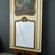Painted Wooden Trumeau Mirror, Louis XV Style – Late 19th Century