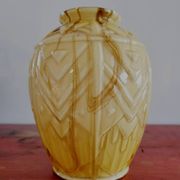 Vases en glaçure opaline Art déco Verreries de Scailmont Henri Heemskerk België