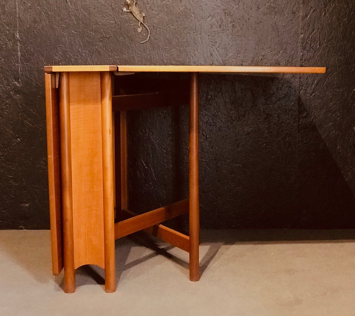 Mid-century teak folding table