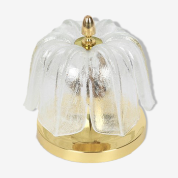 Round textured lamp Murano glass