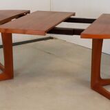 Danish design round dining table 2x extendable 'mejls'
