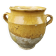 Small glazed yellow terracotta pot, south-west of France early 20th century.