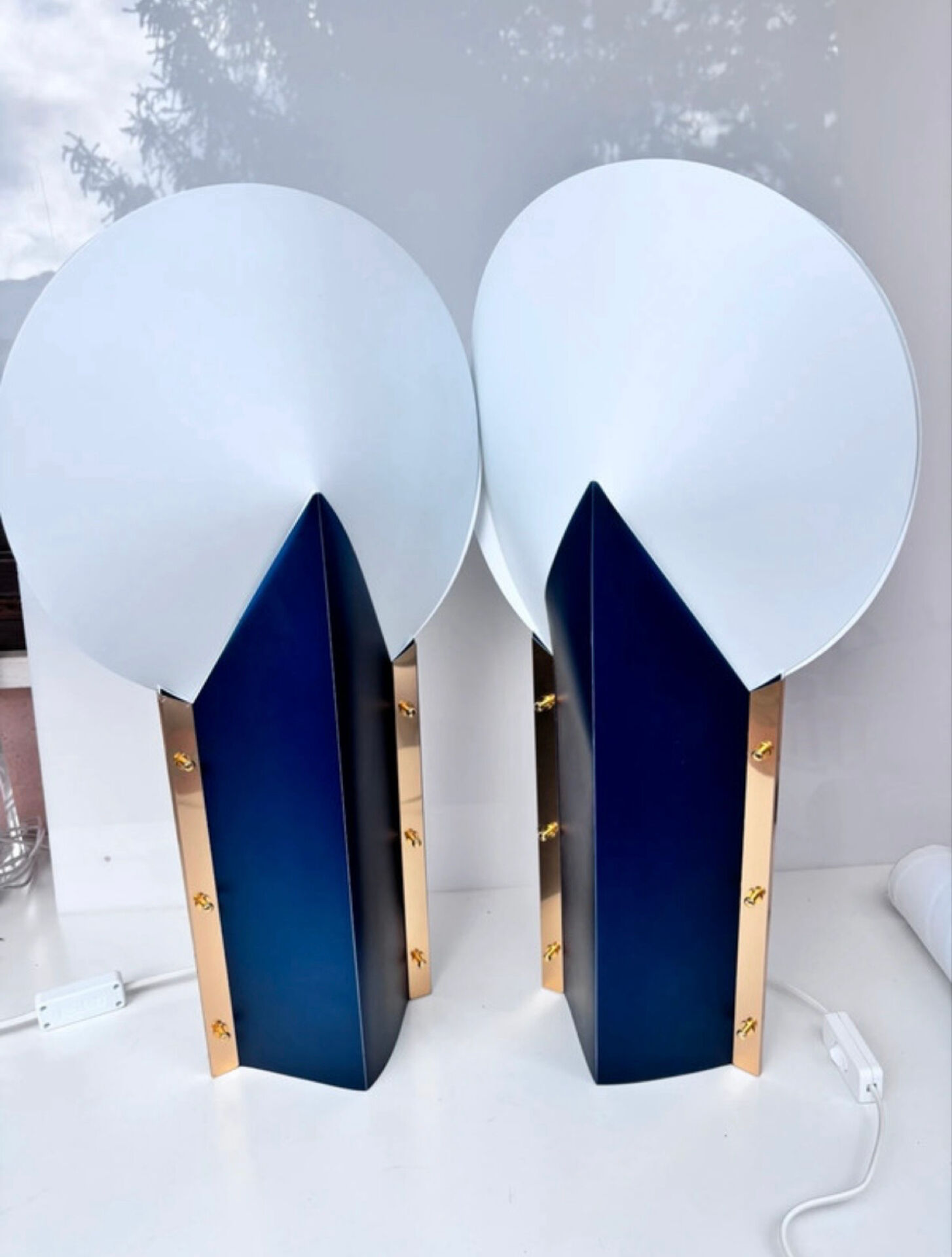 Paire lampe Samuel Parker reflex slamp 1980