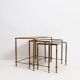 Ensemble de 3 tables gigognes de style Maison Jansen - 1970