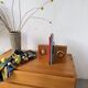 Constructivist wooden bookends