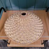 Large Woven Rattan Lampshade 70's