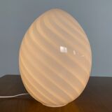 Old Lamp egg glass of MURANO italy vintage 1970 egg vintage