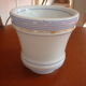 Old cup brulot porcelain blue liseres