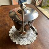 Silver metal ice bucket