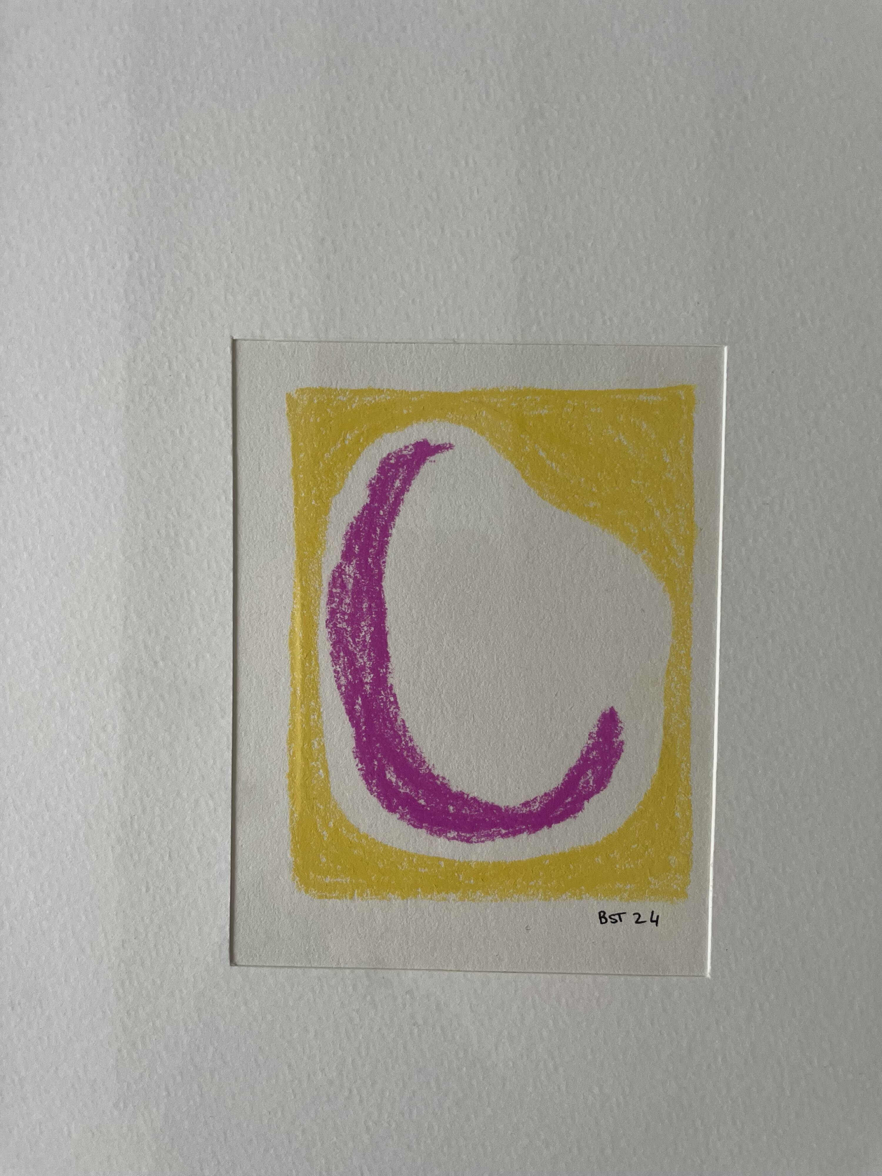 Abstract pastel painting