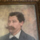 Portrait of a man with a moustache – Original 19th-century pastel – Stucco frame