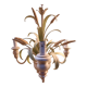 3-light metal vegetal pattern chandelier