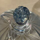 Vintage blue azure glass bonbonnière / sugar bowl – Vallérysthal (Condition