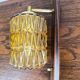 Wall lamp in rosewood, brass and glass, Denmark, 1960.
