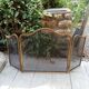 Fireplace screen in brass