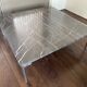 Table basse vintage et moderniste Rolf Benz en marbre et acier