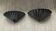 Pair of vintage shell wall lights in glazed porcelain