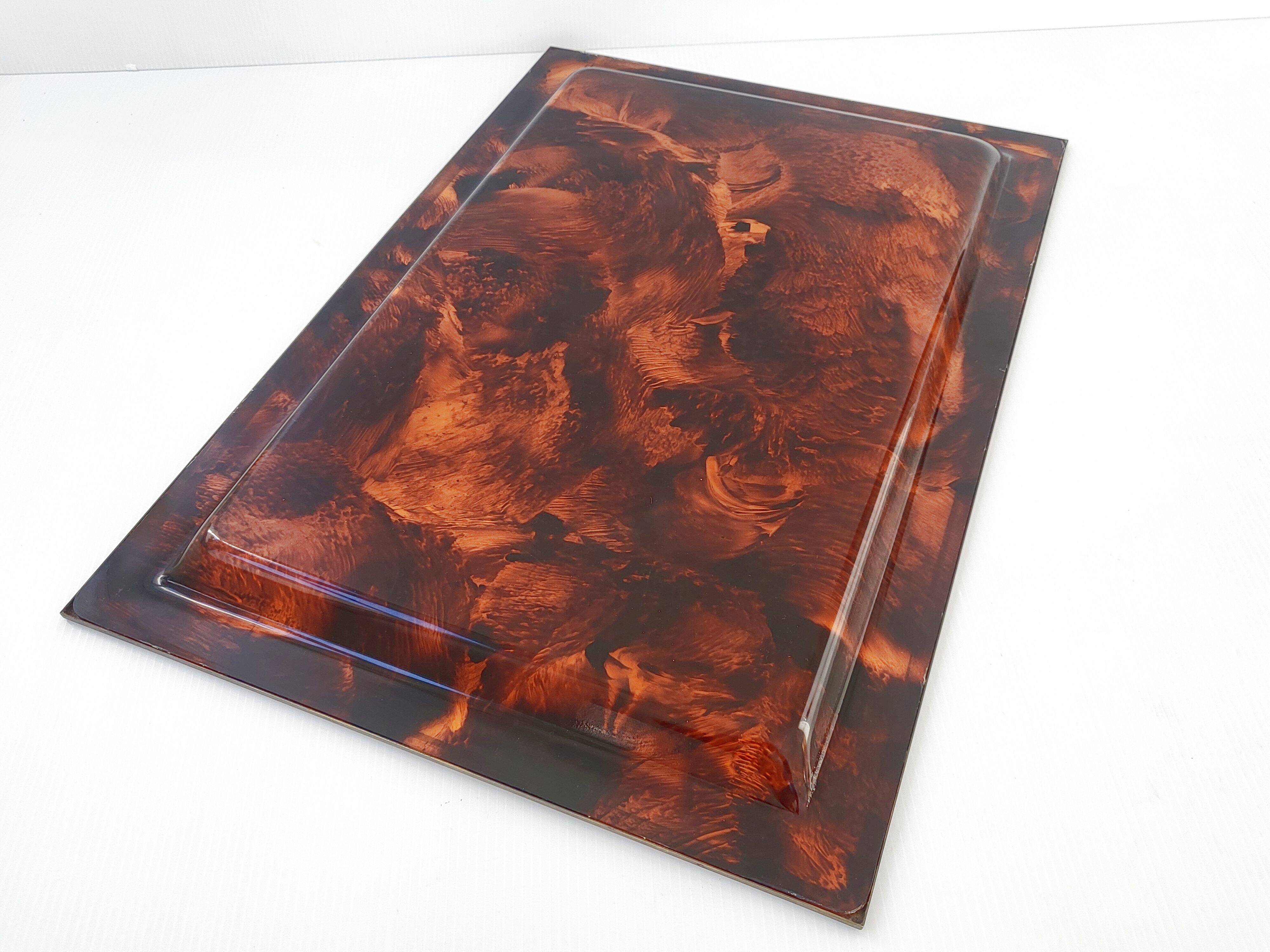 Vintage plexiglass tray 1970