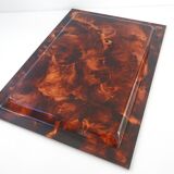 Vintage plexiglass tray 1970