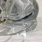 Pied de lampe en cristal de Sèvres