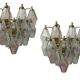 Murano Glass Polygon Sconces Set of 2