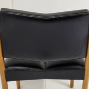 Pierre guariche: vintage 1970 chairs in black skai & beech 70s 19