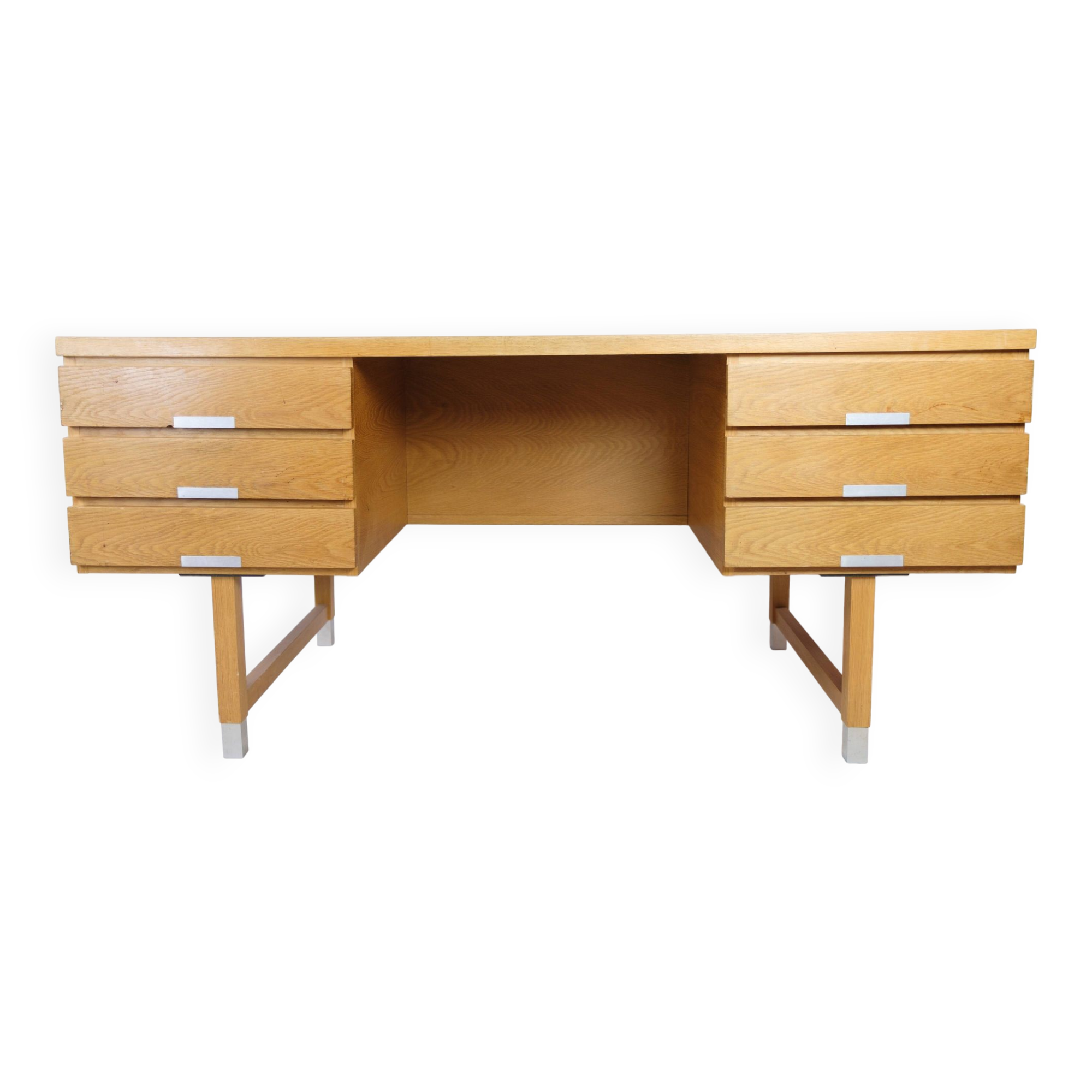 Oak Desk Model EP-401 By Kai Kristiansen & Eigil Pedersen From 1960s