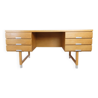 Oak Desk Model EP-401 By Kai Kristiansen & Eigil Pedersen From 1960s