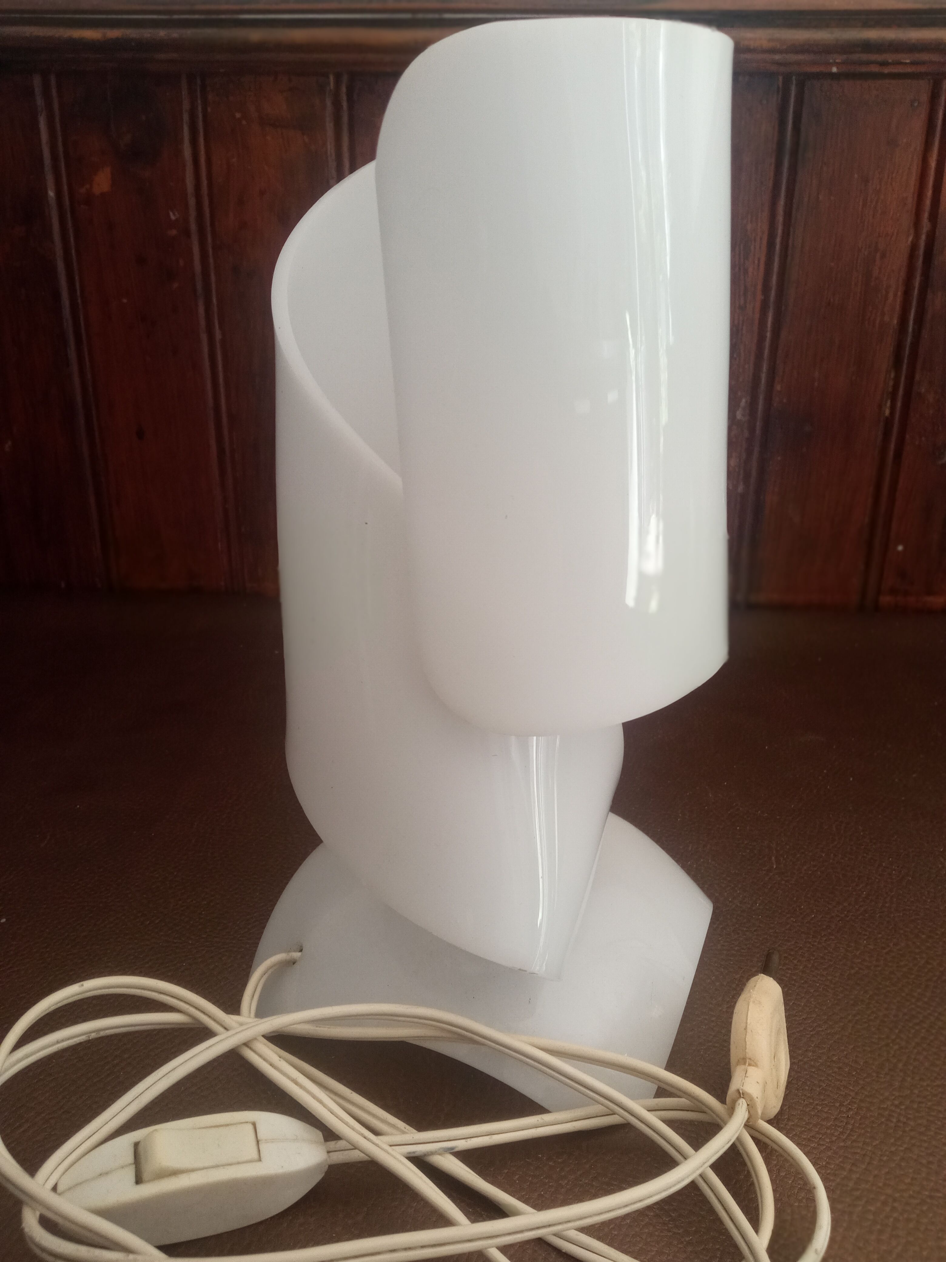 Thermoformed Plexiglas Bedside Lamp Vintage 60/70