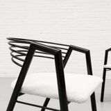 Ensemble de chaises de salle à manger postmodernes des années 1980