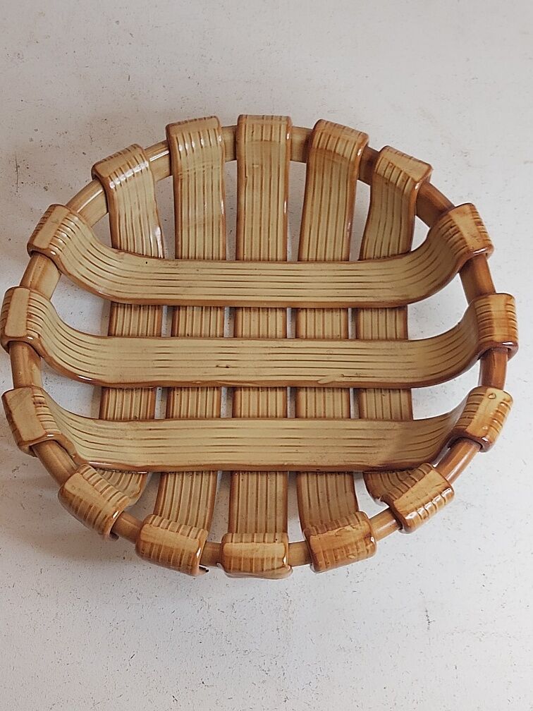 Vallauris braided ceramic fruit cup