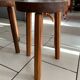 Lot Tabourets Tripode bois vintage