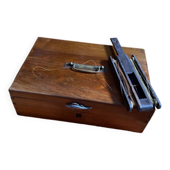 Antique Zander fishing box set with compartments + Shot&Caps folders