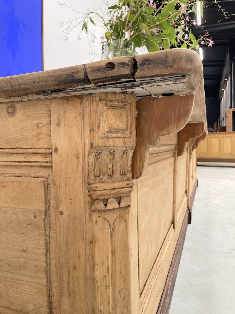 XXL oak and pine counter 350cm